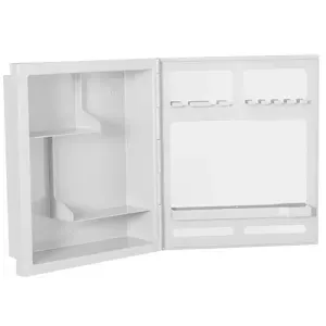 Armário Plástico Branco Versátil 35 x 30 x 10cm Astra