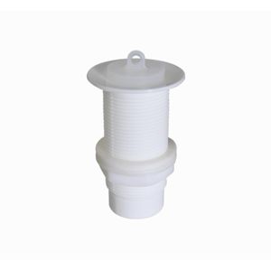Válvula com Tampa para Tanque 1.1/4" Branca Astra