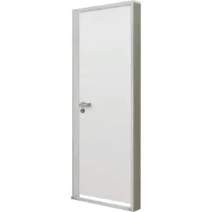 Kit Porta Madeira 215 x 74cm Branca Esquerda MGM