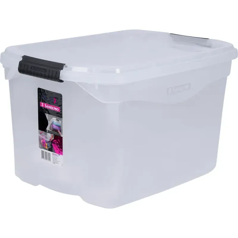 Caixa-Organizadora-de-Plastico-29L-Cristal-Sanremo