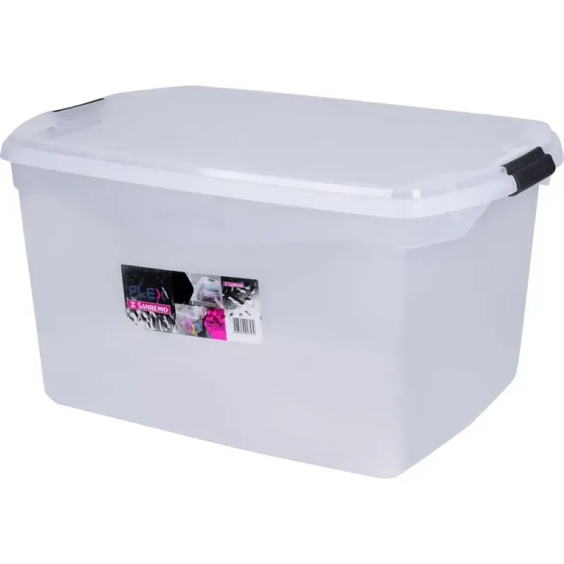 Caixa-Organizadora-de-Plastico-68L-Cristal-Sanremo