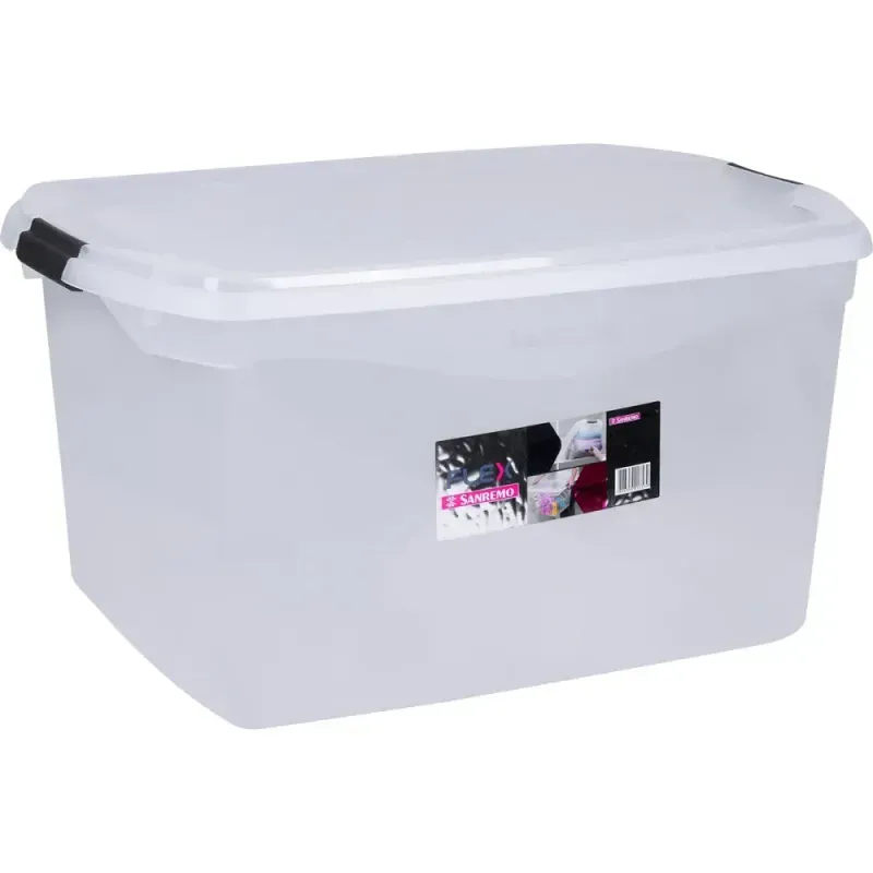 Caixa-Organizadora-de-Plastico-68L-Cristal-Sanremo