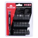 Jogo-de-Bits-para-Parafusadeira-com-31Pcs-1”-2540mm Worker-