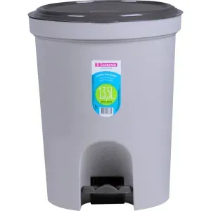 Lixeira Redonda de Plástico com Pedal 13,5L Sanremo