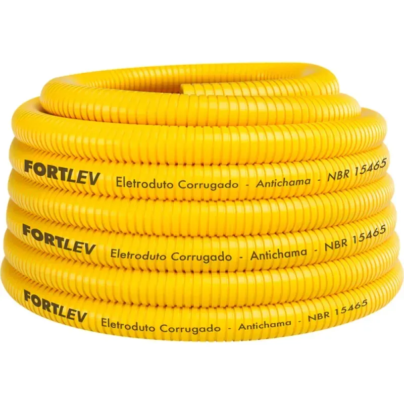 Eletroduto-Corrugado-25mm-Amarelo-50m-Fortlev