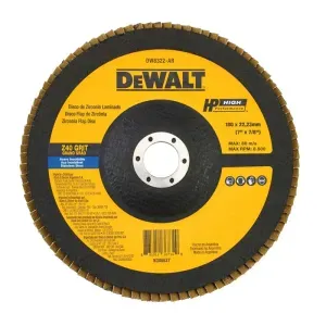 Disco Flap em Fibra Cônico G40 180mm 7x7/8” Dewalt