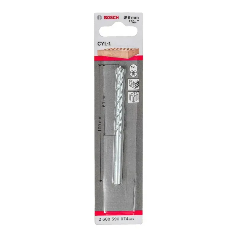 Broca-para-Concreto-de-Aco-Cilindrico-CYL-1-6mm-Bosch