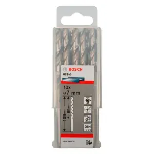 Broca para Metal de Aço Rápido Cilíndrico HSS-G 7mm Bosch