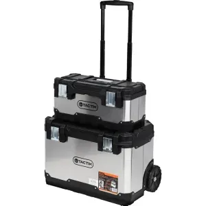 Caixa de Ferramenta Modular Plástica e Metal 2 em 1 Tactix