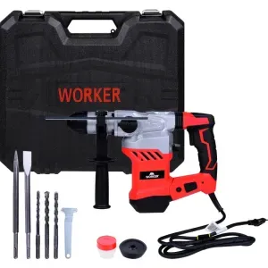 Martelete Perfurador Rompedor SDS Plus 1500w 6j 127v Worker