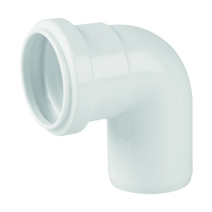 Joelho 90° para Esgoto em PVC Branco 100mm Plastubos