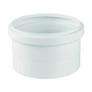 Luva SN para Esgoto em PVC Branco 50mm Plastubos