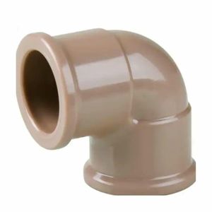 Joelho 90° em PVC Marrom 25mm Plastubos