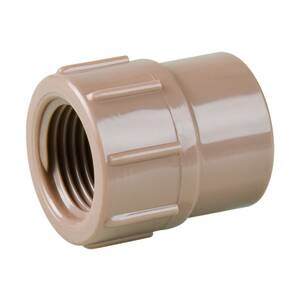 Luva Soldável para Roscar PVC Marrom 40mmx1.1/4” Plastubos