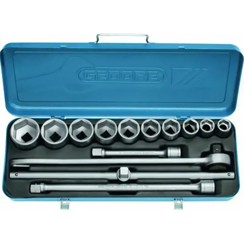 Jogo de Soquetes Sextavados 3/4" 14 Peças Gedore