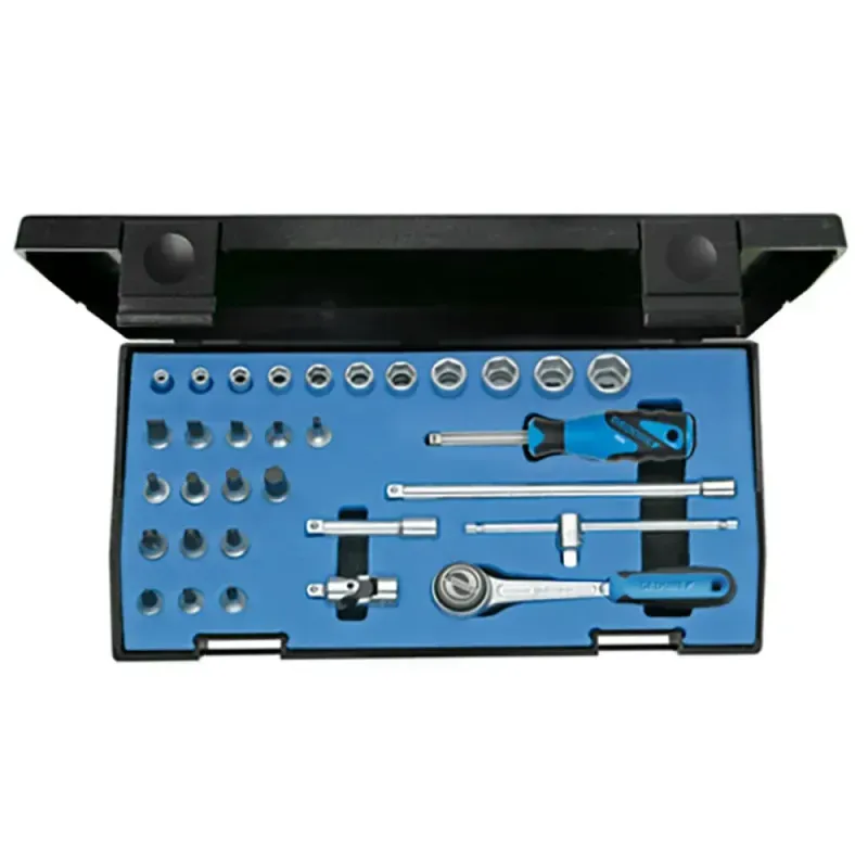 Jogo Soquetes e Chaves Soquete 1/4" Gedore