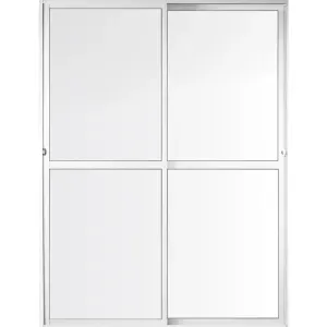 Porta Balcão SPP em Alumínio BR 2 Folhas VL 210x160cm Aluvid