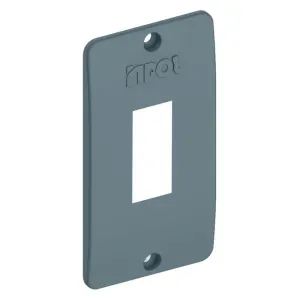 Tampa de Interruptor 1" 1P Vertical Cinza Inpol