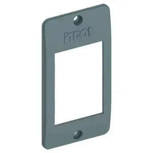 Tampa de Interruptor PVC 1" 3P Cinza Inpol