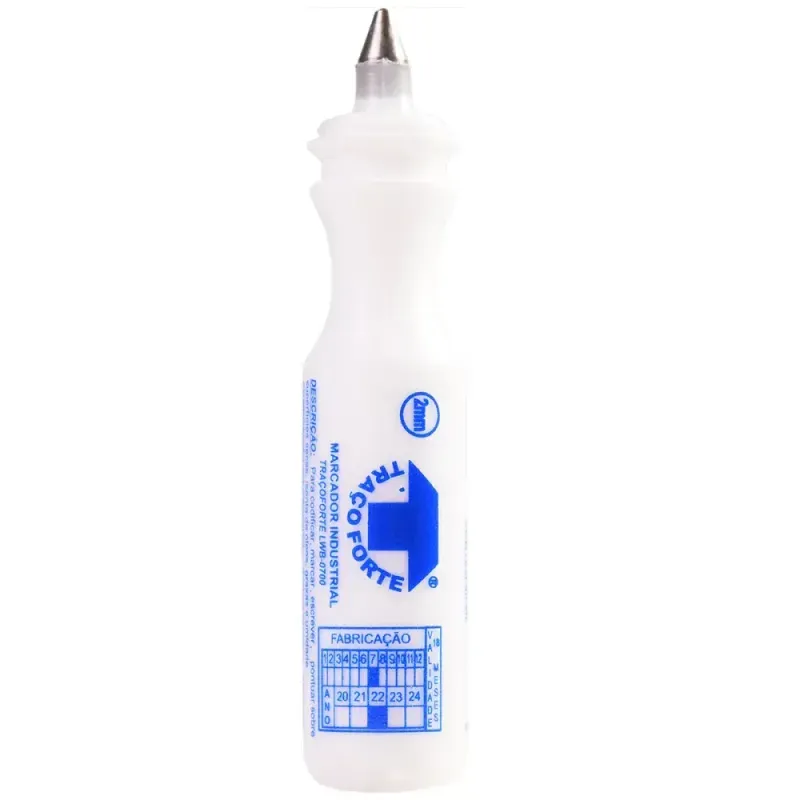 Marcador-Industriais-Ecologico Branco-2mm-60ml-Baden