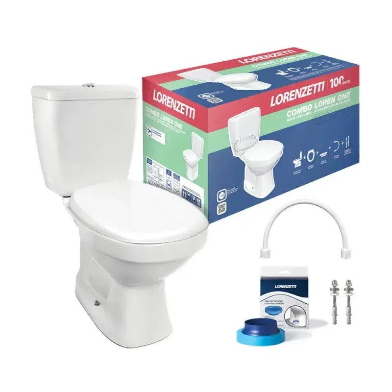 Kit-Completo-Loren-One-Bacia-e-Caixa-Acoplada-de-36-Litros-Lorenzetti
