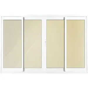 Janela Invicta de Alumínio BR 4 Folhas VR 100x150cm MetalFlex