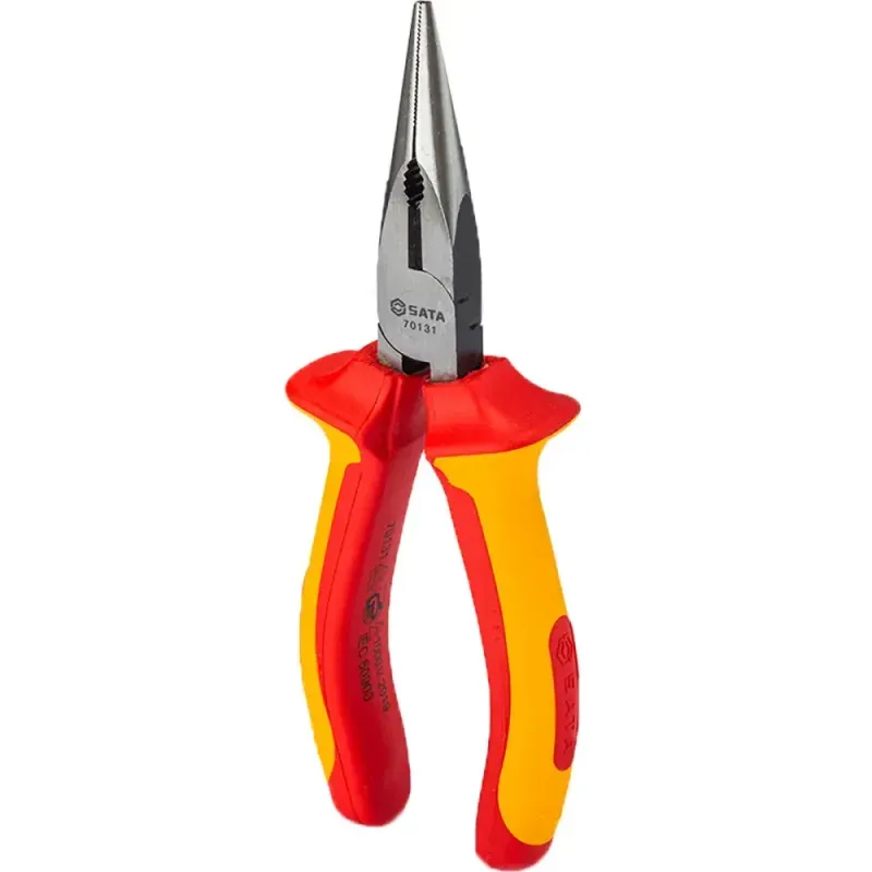 Alicate-Meia-Cana-Longo-Isolado VDE-6”-Sata