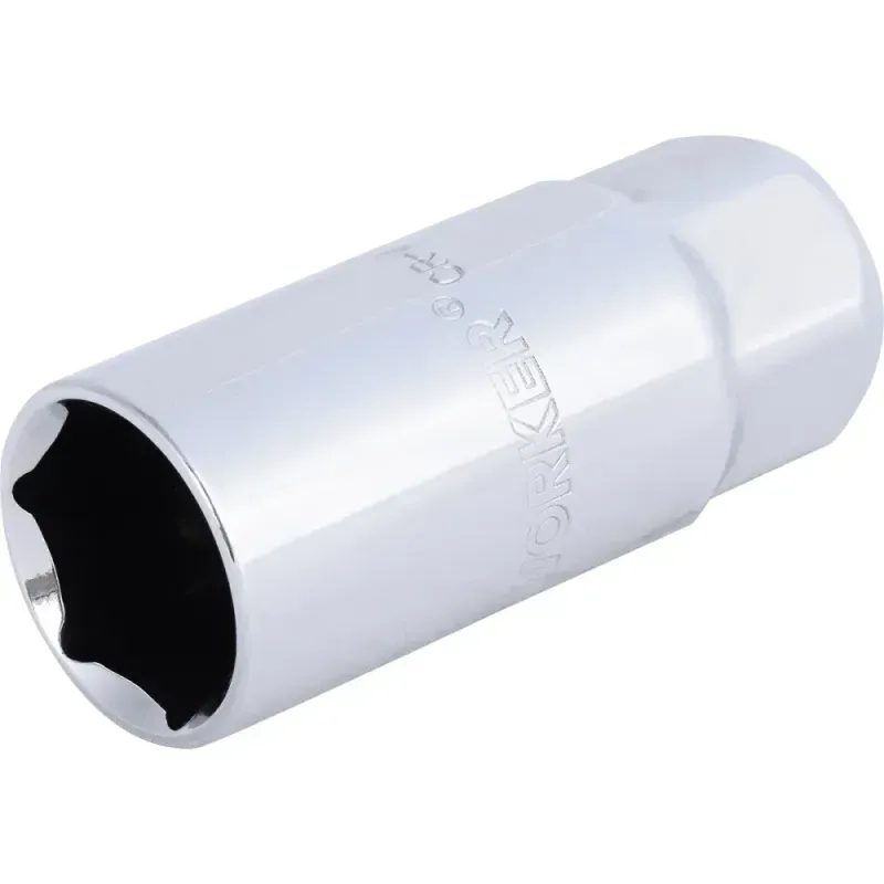 Soquete Sextavado para Velas em Cr-V Encaixe 1/2" 21mm Worker