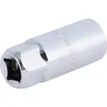 Soquete Sextavado para Velas em Cr-V Encaixe 1/2" 21mm Worker