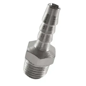 Adaptador Rosca Macho 1/4" Para Mangueira 1/4" Schweers