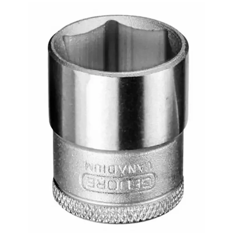 Soquete Sextavado em Aço Cromo Vanádio 19mm 3/8” Gedore