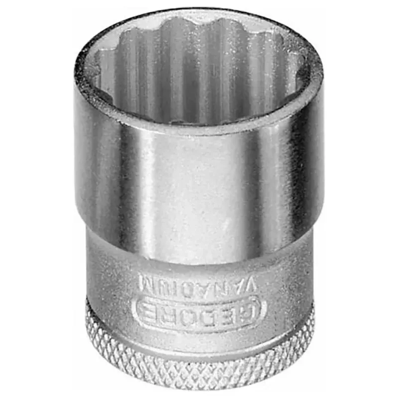 Soquete Estriado em Aço Cromo Vanádio 3/8” Gedore