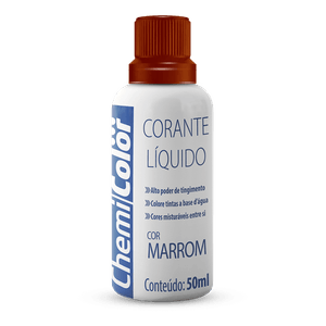 Corante Líquido Marrom 50ml Chemicolor