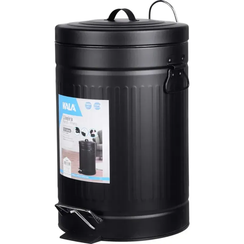Lixeira-Retro-Preta-com-Balde-Removivel-12L-Kala