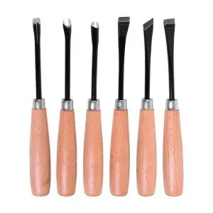 Jogo de Formões de Entalhar 4,4-1" 25,4mm 6 peças Worker