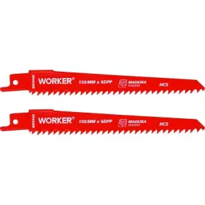 Lâmina para Serra Sabre HCS 1/2” 150mm 6 Dentes Worker