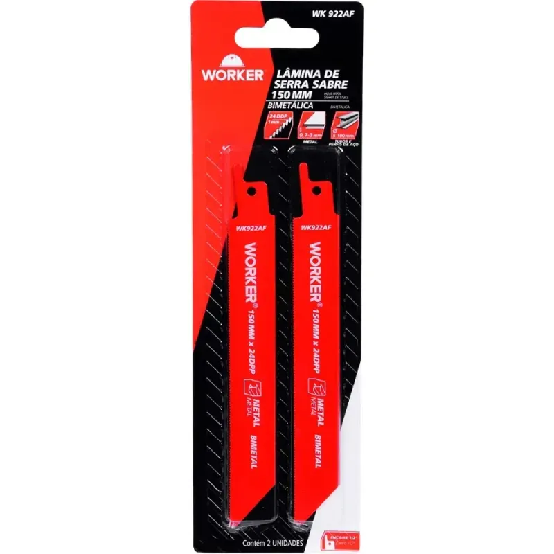 Lamina-para-Serra-Sabre-Bimetalica-1-2”-150mm-24-Dentes-Worker