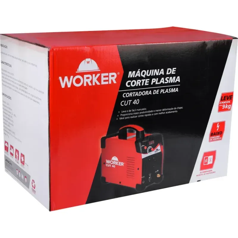 Maquina-de-Corte-Plasma-Cut40-40A-10mm-4bar-220V-Worker