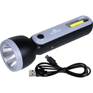 Lanterna Recarregável 2 Leds 180Lm 2W 3,7V Worker