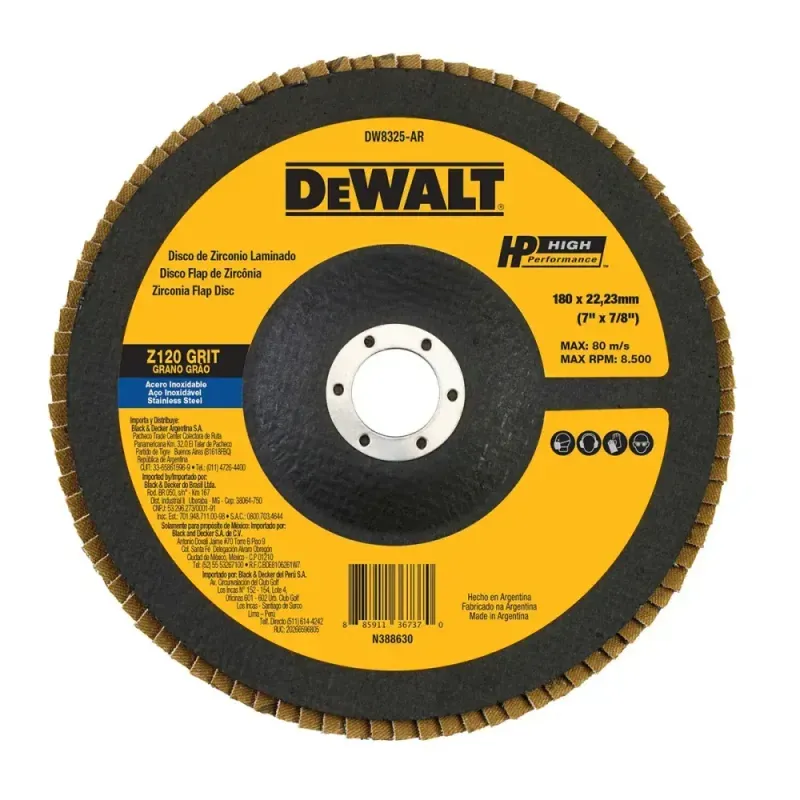 Disco-Flap-Fibra-em-Conico-G120-7”x7-8”-Dewalt