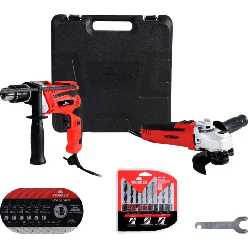 Kit-Esmerilhadeira-650W-Furadeira-Impacto-710W-127V-Worker