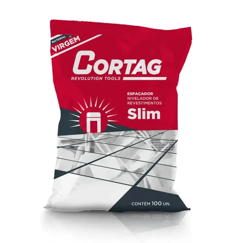 Espacadora-Slim-para-Nivelamento-Reciclavel-20mm-100-PECAS-CORTAG