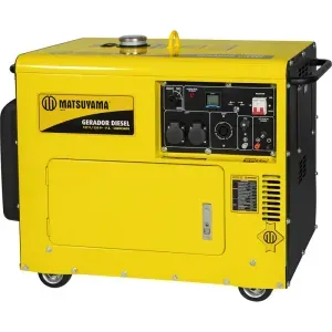 Gerador a Diesel 8000 Motor 13HP 4T Monofásico 127/220V Matsuyama