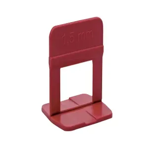 Espaçador Nivelador Slim Vermelho 1,5mm com 100 Peças Cortag