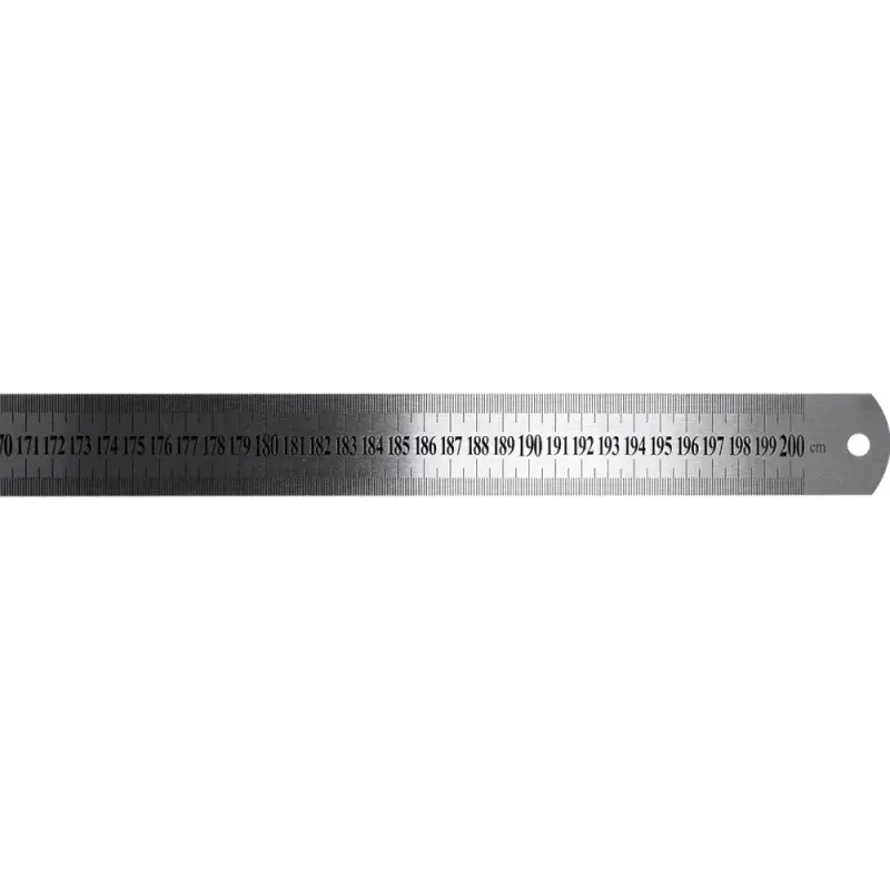 Escala-Metrica-de-Aco-Inox-2000mm-Bumafer