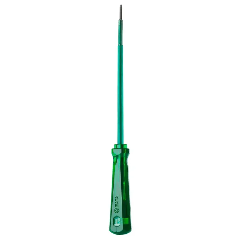 Chave-de-Philips Isolada-com-Cabo-Translucido-Verde-1-4x6”-Sata