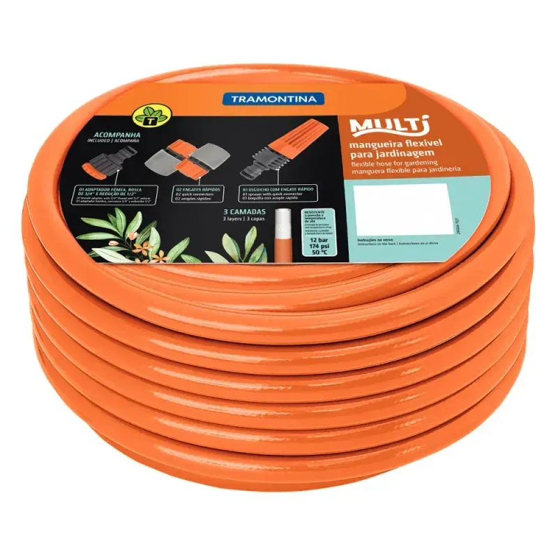 Mangueira-Multi PVC de-Camadas-30m-42x49cm Tramontina