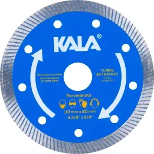 Disco Diamantado para Porcelanato 110x20mm Kala