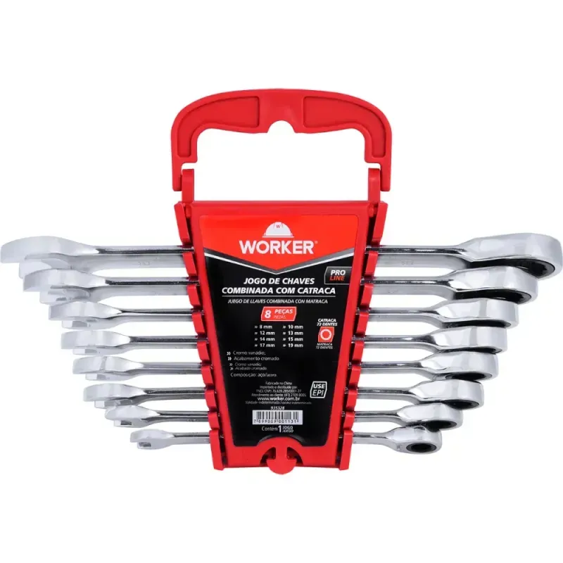 Jogo-de-Chave-Combinada-com-Catraca-8pcs-8-19mm-Worker