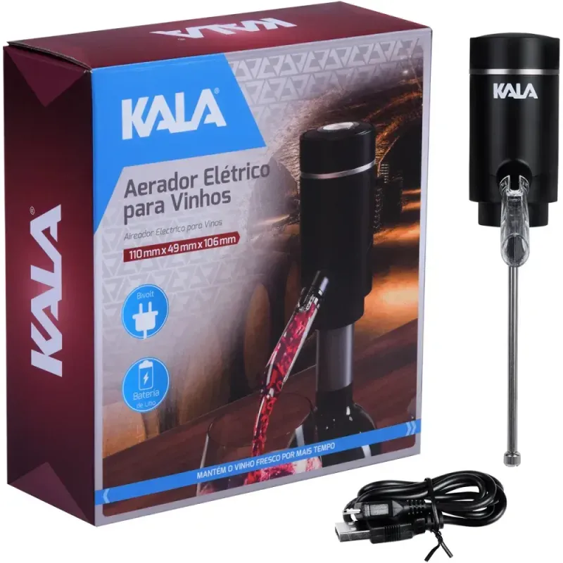 Aerador-de-Vinho-Eletrico-Tubo-Retratil-USB-Biv-Kala-